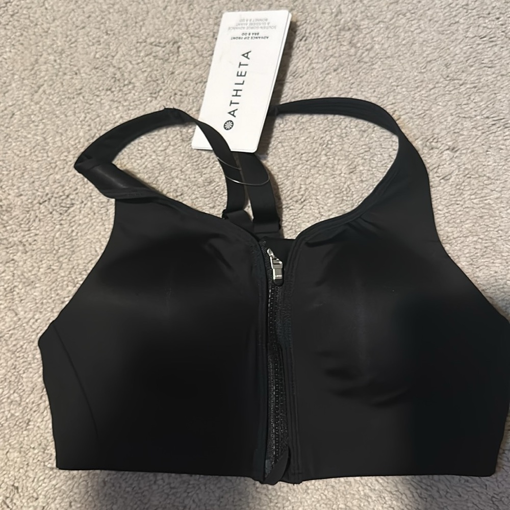 NWT! Athleta front zip sports bra